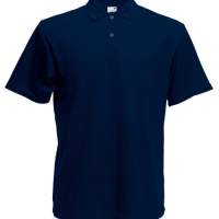 Herren Original Polo Shirt, Fruit of the Loom, deep navy, Gr. S + 3XL