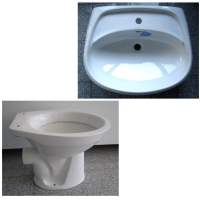 14. Специальное предложение, набор из высококачественного фарфора для ванной комнаты белого цвета Keramag