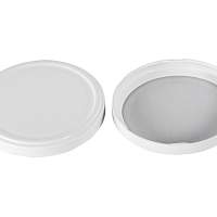 Twist-off lid pasteurization-proof Ø89mm white, 6 pieces