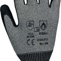 Cut protection gloves Taeki5 size 10 gray with PU coating EN388, 10 pairs