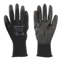 Silverline work gloves size XL (size 10) black, 1 pair
