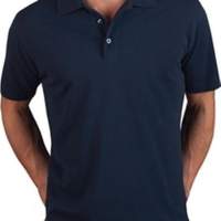 Men's superior polo shirt size XL, black