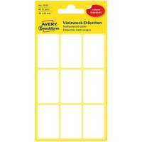 AVERY ZWECKFORM multi-purpose labels 38x24xmm white 630 pieces