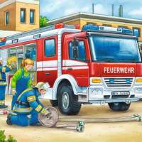 Ravensburger puzzle police and fire brigade 2 x 12 parts