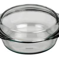 BOHEMIA CRISTAL round bowl with lid 2.5l