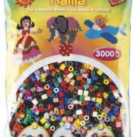 HAMA beads colored 3,000 pieces, 1 bag