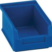 Storage bin size 7 blue L.160xW.105xH.75mm for slotted panel