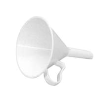 WACA funnel with handle 10cm plastic, white pack of 5