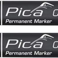 Permanentmarker schwarz 2-6 mm wasser/abriebf. Pica Classic Perma.Marker, 10 St.