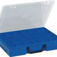 Assortment box a.PP 18 compartments 36.5x29x6.5mm impact-resistant