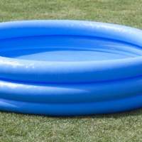 Pool 3-ring crystal blue 147x33cm