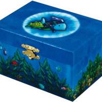 Music Box Rainbow Fish Blue, 1 piece