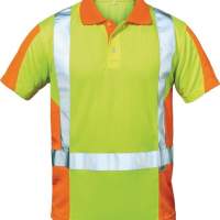 High visibility polo shirt Zwolle Gr. L, yellow/orange