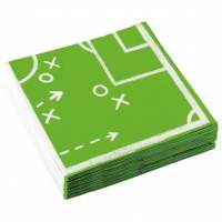 Economy set: Table football party napkins 33x33cm 4x20=80 pieces