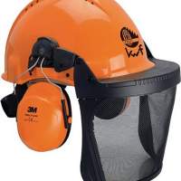 Forest worker suit G3000M H31P3E V5B 3-part. EN397 with Ku.-Net Helmet UV-stable 3M