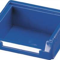 Storage bin size 8 blue L.85xW.105xH.75mm for slotted panel