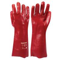 Silverline Red PVC Gloves, Long Style, Large