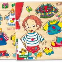 beeboo dress-up puzzle girl & boy 7 parts, 2 pieces