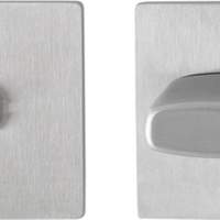 HOPPE Schlüsselrosetten-Paar E848NS VA F69 Schildst.2mm SK/OL quadratisch