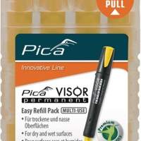 PICA Minenset Visor permanent, 4x gelb, wasserfest, 4er Set