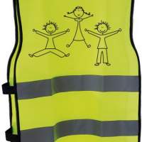 Reflective warning vest for children XXS-S, 1 piece