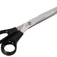 Universal scissors L.160mm VA Ku.-handle black easy movement, 10 pieces