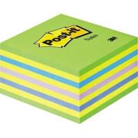 Post-it note cube 2028NB 76x45x76mm 450 sheets neon green