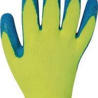 Glove EN 388 Kat.II Harrer Gr.10 latex roughened blue, 12 pairs