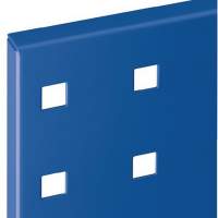 Perforated panel L1000xW450mm gentian blue RAL 5010