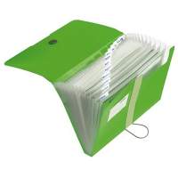 Herlitz fan folder easy orga to go 11209517 DIN A4 12 compartments PP apple