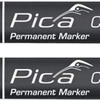 PICA Permanentmarker Classic, rot, Strichbreite 1 - 4mm, Rundspitze, 10 Stück