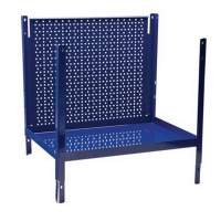 Shelving element 2 shelves Perforated rear panel LOGS 30 H520xW540xD390mm Blue RAL 5022