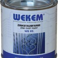 WEKEM zinc dust paint WS85 dark grey, metallic matt 800 g can