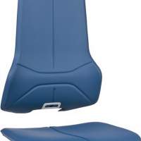 Replacement upholstery neon integral foam blue for seat and backrest BIMOS