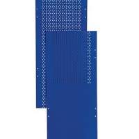 Shelving module perforated side panel LOGS 80 H2000xW390mm Blue RAL 5022