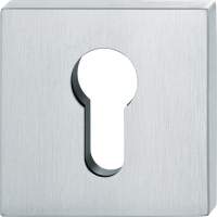 FSB Schlüsselrosette-Paar 12 1704 Edelstahl 6204 Schildst.7,2mm PZ quadratisch