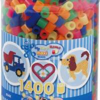 HAMA Maxi beads neon box, 1,400 pieces, 1 set