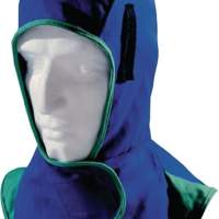 Welding hood with Velcro fastener, flame retardant fabric prEN 11611