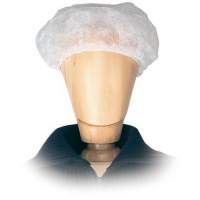 Disposable hood D.50cm white beret shape, 200 pieces