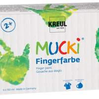 MUCKI finger paints set of 6 150 ml