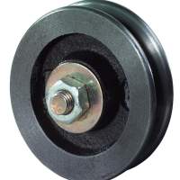 Door roller, Ø 140/116 mm, width: 25 mm, 150 kg