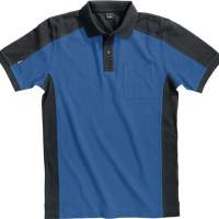 FHB Polo-Shirt Konrad Gr.XL royalblau-schwarz 65%BW/35%PES 300 g/qm