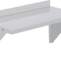 Steel shelf, light gray L.500xD.250mm for slotted top