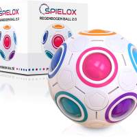 SPIELOX® Regenbogenball - Verbessertes Konzept 2021 I Knobelspiel I Geschicklichkeitsspiele -open box