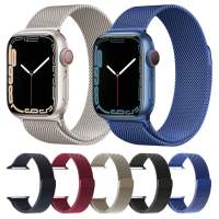 2 Stück Universal Metallarmband für Smartwatch, Edelstahlarmband , magnetisch für Apple, Farbe Schwarz und Silber