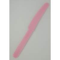 Amscan 10 cuchillos de plástico robustos en rosa longitud 17 cm ancho 2,0 cm fiesta
